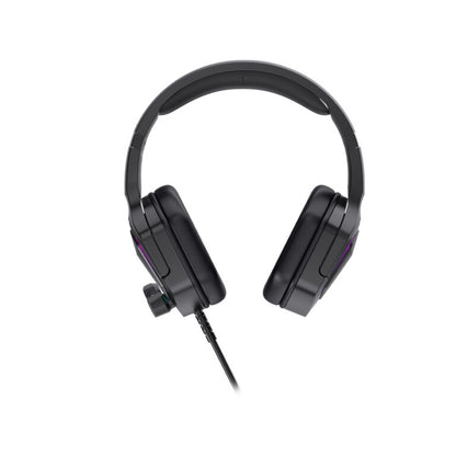 Lecoo HT403 3.5mm Jack + USB Kablolu Kulak Üstü RGB Aydınlatmalı Gaming Kulaklık Siyah