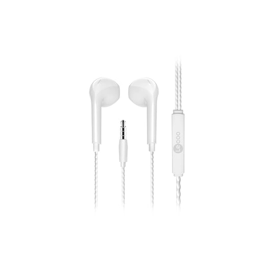 Lecoo EH104 Kablolu 3.5mm Jacklı Kulak İçi Mikrofonlu Kulaklık Beyaz