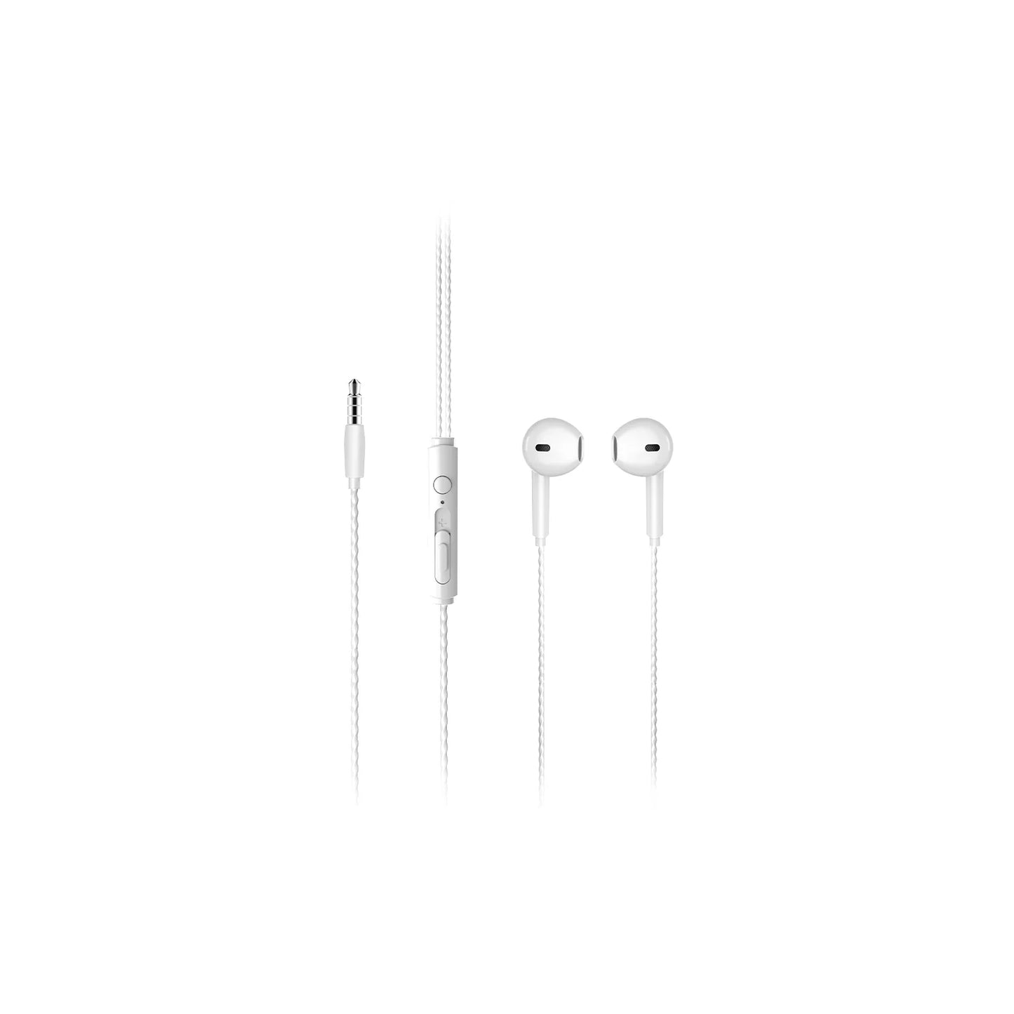 Lecoo EH104 Kablolu 3.5mm Jacklı Kulak İçi Mikrofonlu Kulaklık Beyaz