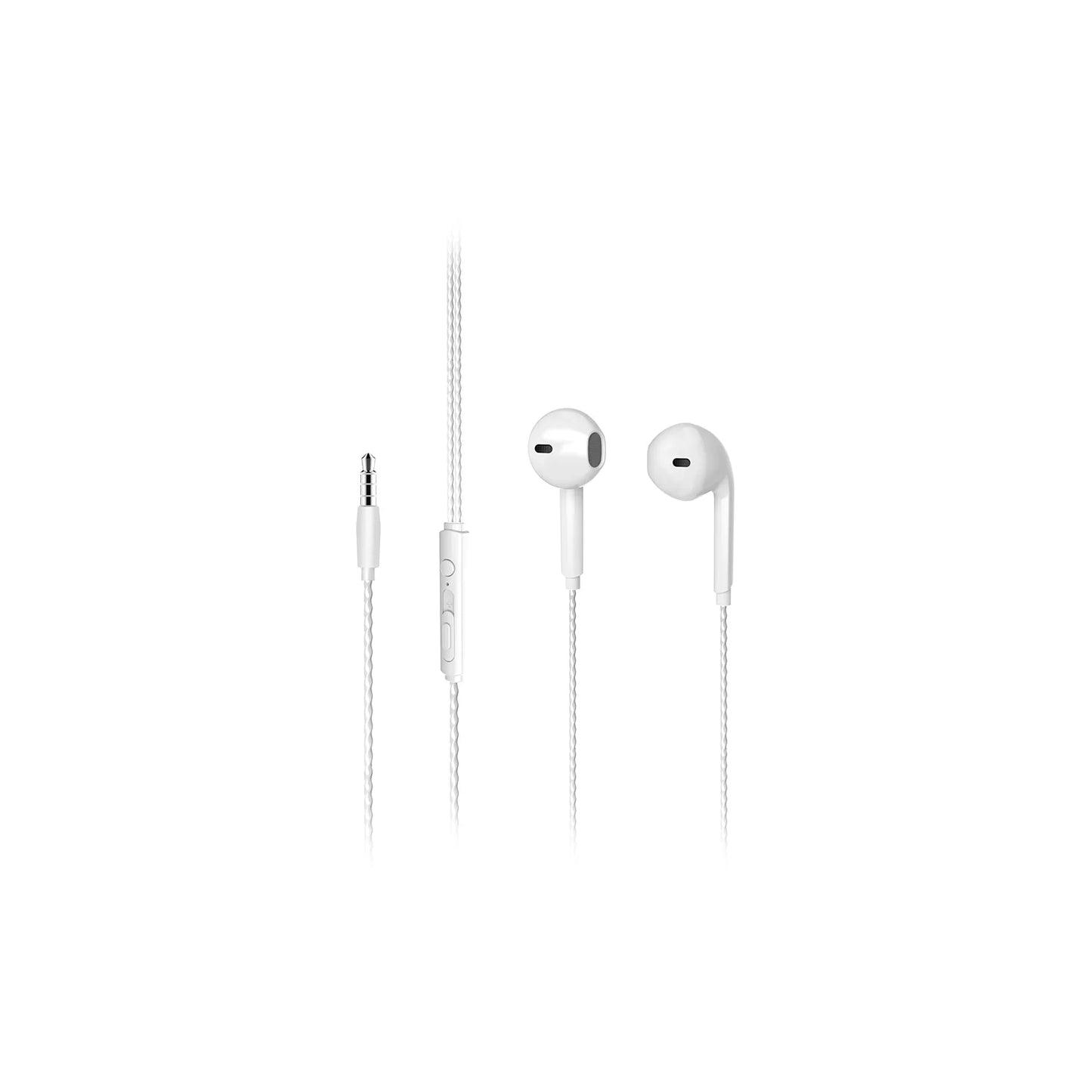 Lecoo EH104 Kablolu 3.5mm Jacklı Kulak İçi Mikrofonlu Kulaklık Beyaz