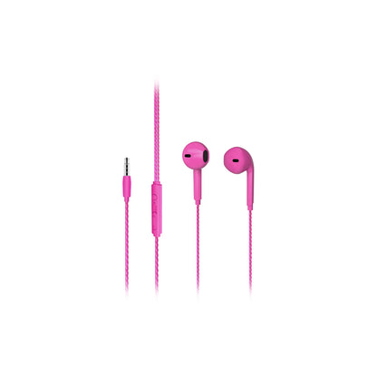 Lecoo EH104 Kablolu 3.5mm Jacklı Kulak İçi Mikrofonlu Kulaklık Pembe