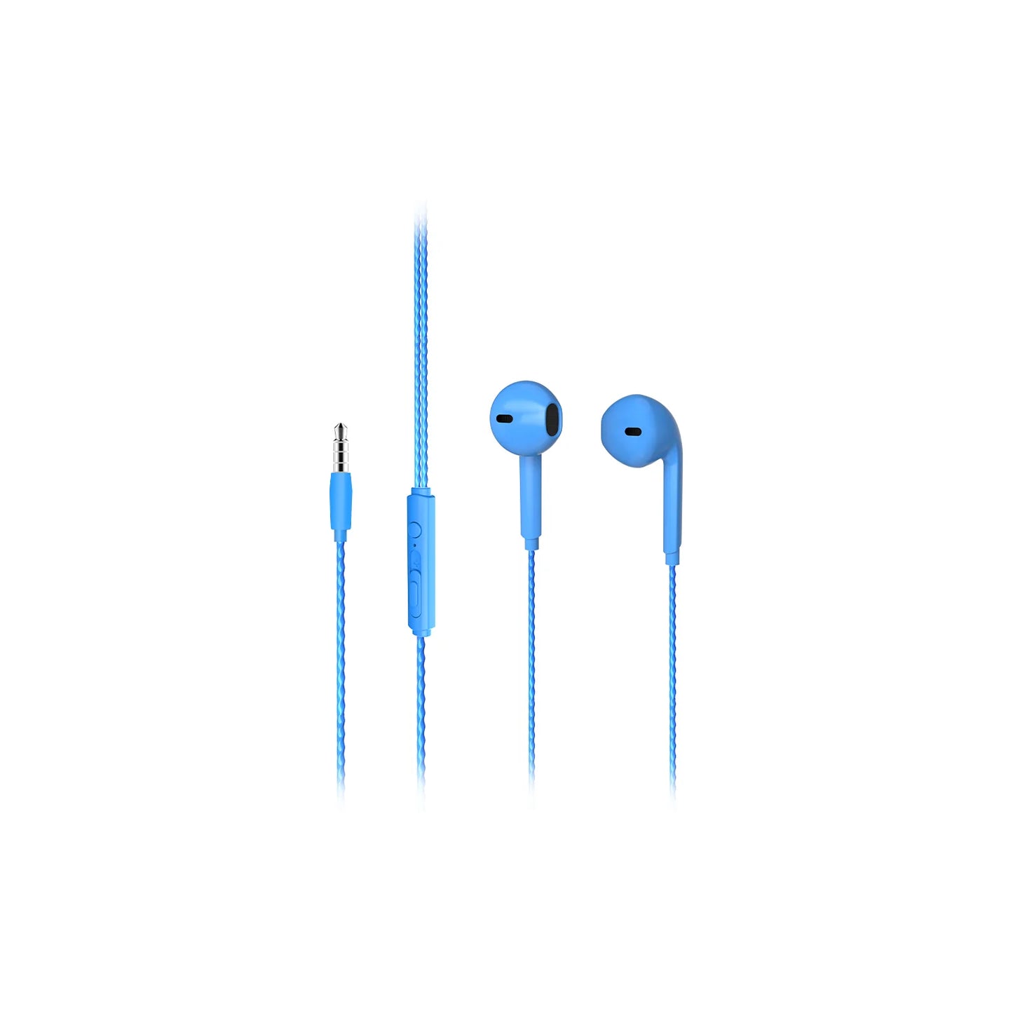 Lecoo EH104 Kablolu 3.5mm Jacklı Kulak İçi Mikrofonlu Kulaklık Mavi