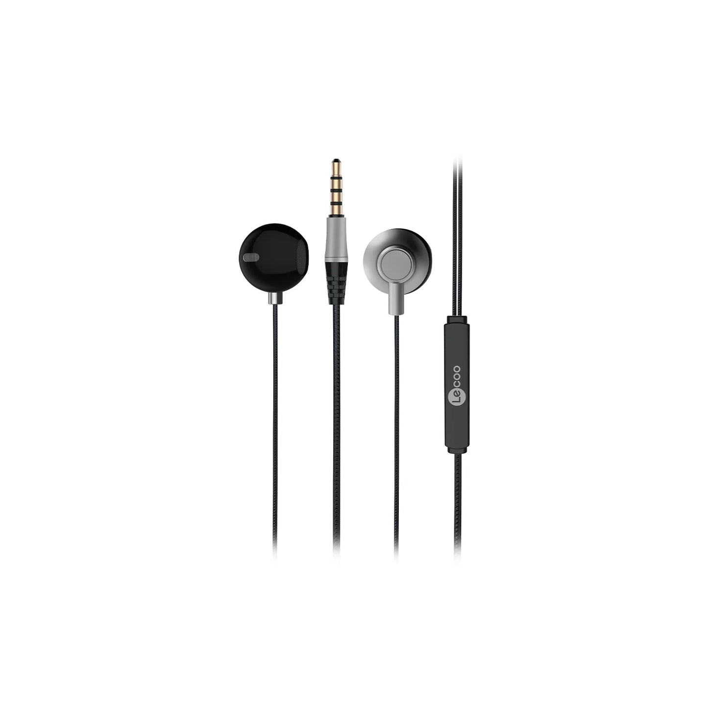 Lecoo EH101 Kablolu 3.5mm Jacklı Kulak İçi Mikrofonlu Kulaklık Siyah