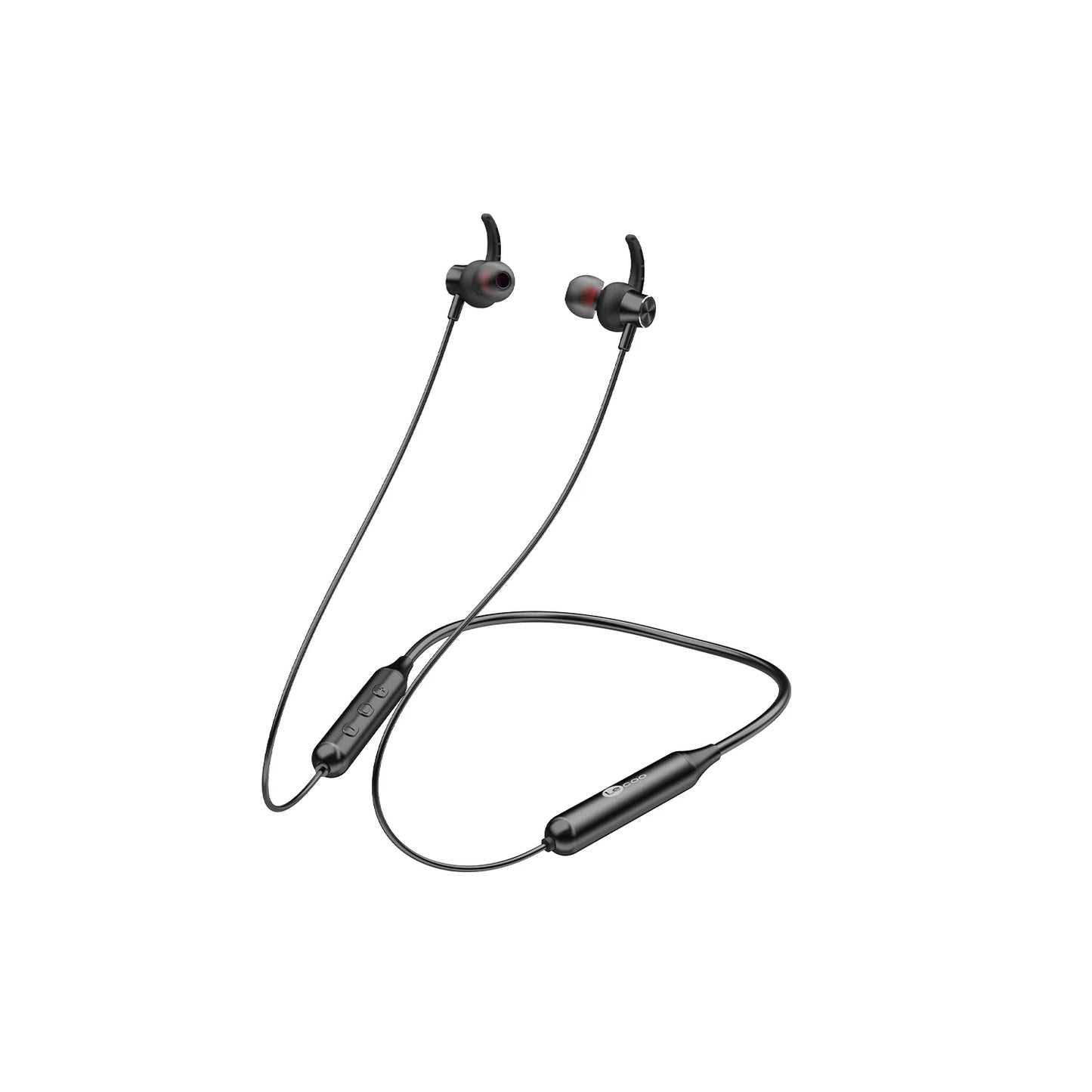 Lecoo ES201 Boyun Bantlı Bluetooth 5.0 Kablosuz Mikrofonlu Kulak İçi Kulaklık Siyah