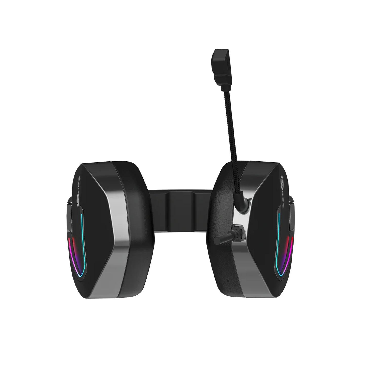 Lecoo HT402 USB Kablolu Surround 7.1 RGB LED Aydınlatmalı Çıkartılabilir Mikrofonlu Kulak Üstü Gaming Kulaklık Siyah