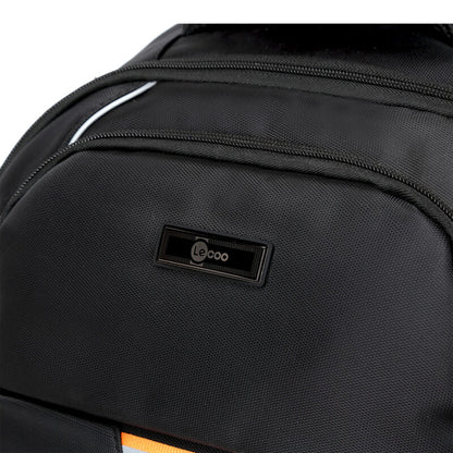 Lecoo BG03 17 inç Laptop Bölmeli Çok Fonksiyonlu 3 Katmanlı Suya Dayanıklı Sırt Çantası Siyah