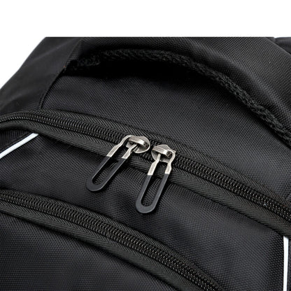 Lecoo BG03 17 inç Laptop Bölmeli Çok Fonksiyonlu 3 Katmanlı Suya Dayanıklı Sırt Çantası Siyah