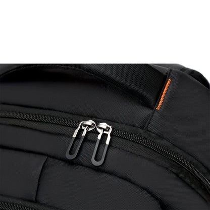 Lecoo BG04 17 inç Laptop Bölmeli Çok Fonksiyonlu 3 Katmanlı Suya Dayanıklı Sırt Çantası Siyah