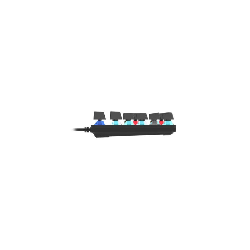Lecoo KG1101 Kablolu Blue Switch RGB LED Aydınlatmalı Makro Tuşlu Gaming Mekanik Türkçe Q Klavye Siyah