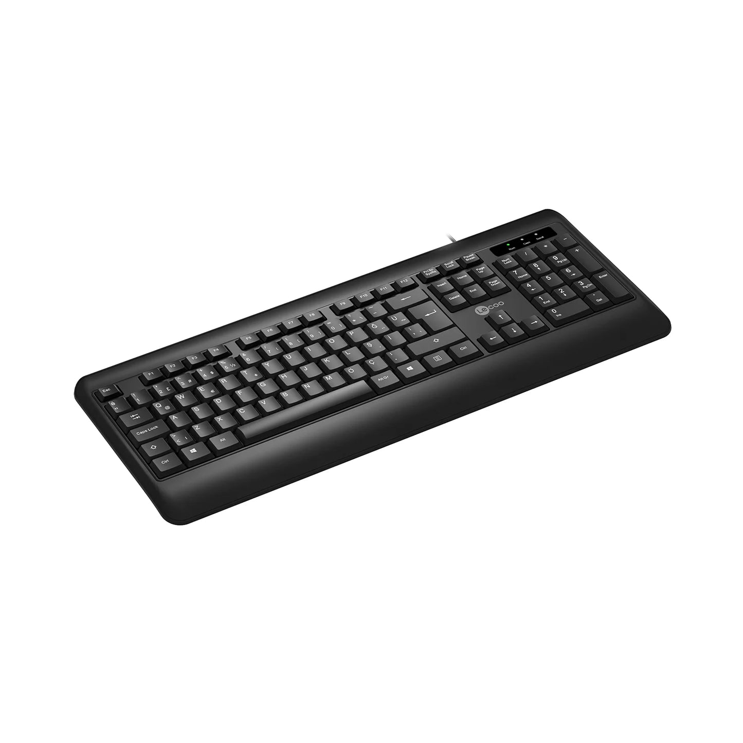 Lecoo KB104 USB Kablolu Türkçe Q Klavye Siyah