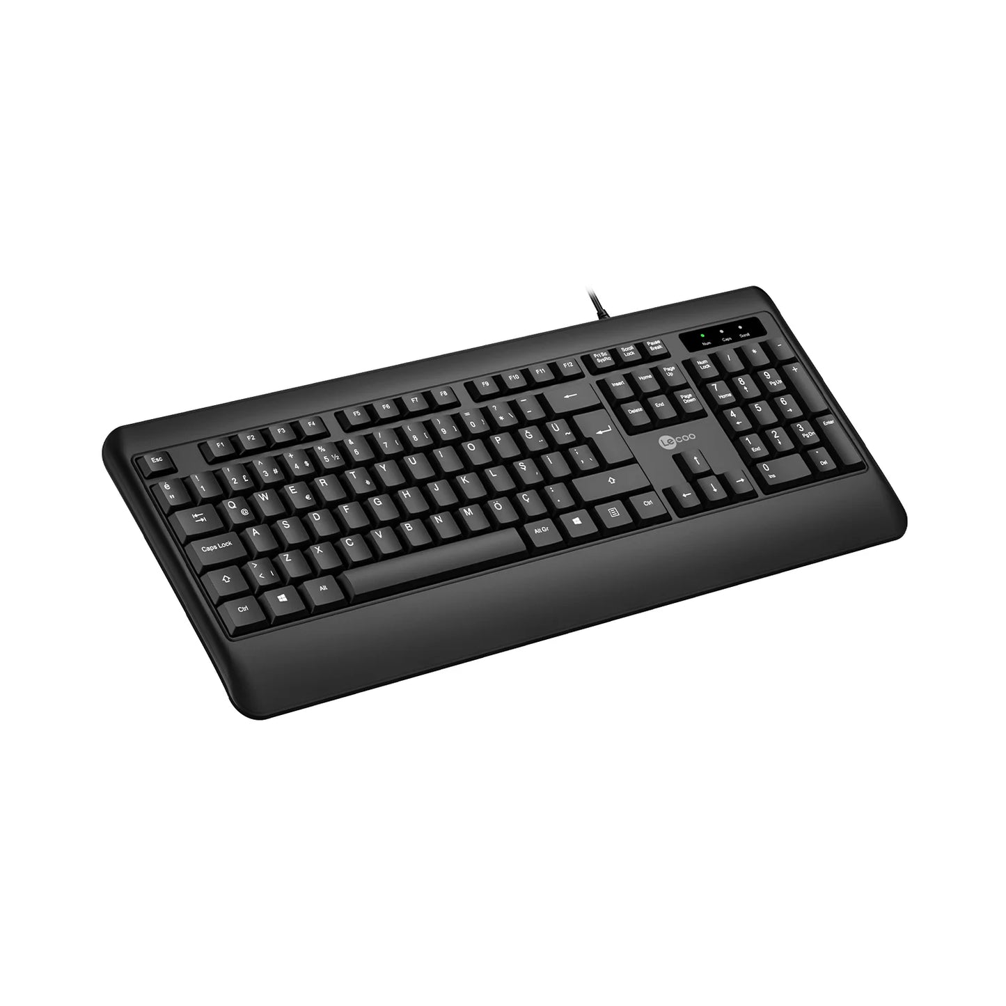 Lecoo KB104 USB Kablolu Türkçe Q Klavye Siyah