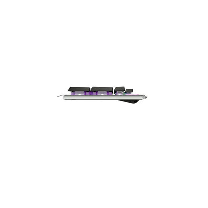 Lecoo KB121 USB Kablolu Makro Tuşlu Rainbow Efektli Mekanik Hisli Membran Gaming Türkçe Q Klavye Metalik Gri