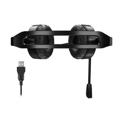 Lecoo HT106 USB Kablolu Mikrofonlu Kulak Üstü Kulaklık Siyah