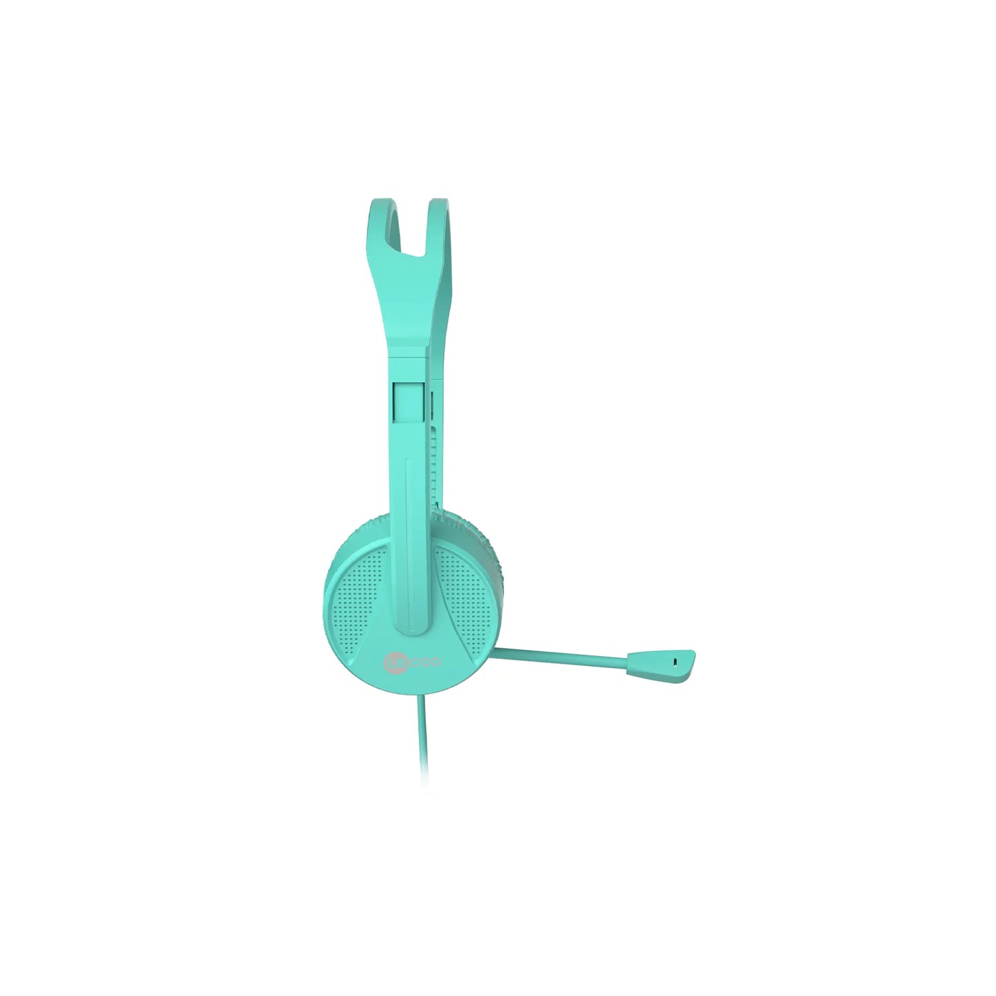 Lecoo HT106 USB Kablolu Mikrofonlu Kulak Üstü Kulaklık Turkuaz