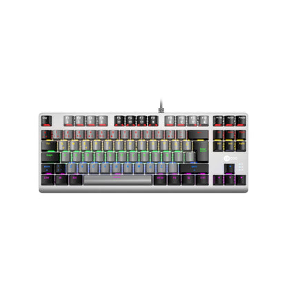 Lecoo GK304 USB Kablolu Red Switch Makro Tuşlu RGB LED Aydınlatmalı Gaming Mekanik Türkçe Q Klavye Gri Ağırlıklı Gri & Siyah