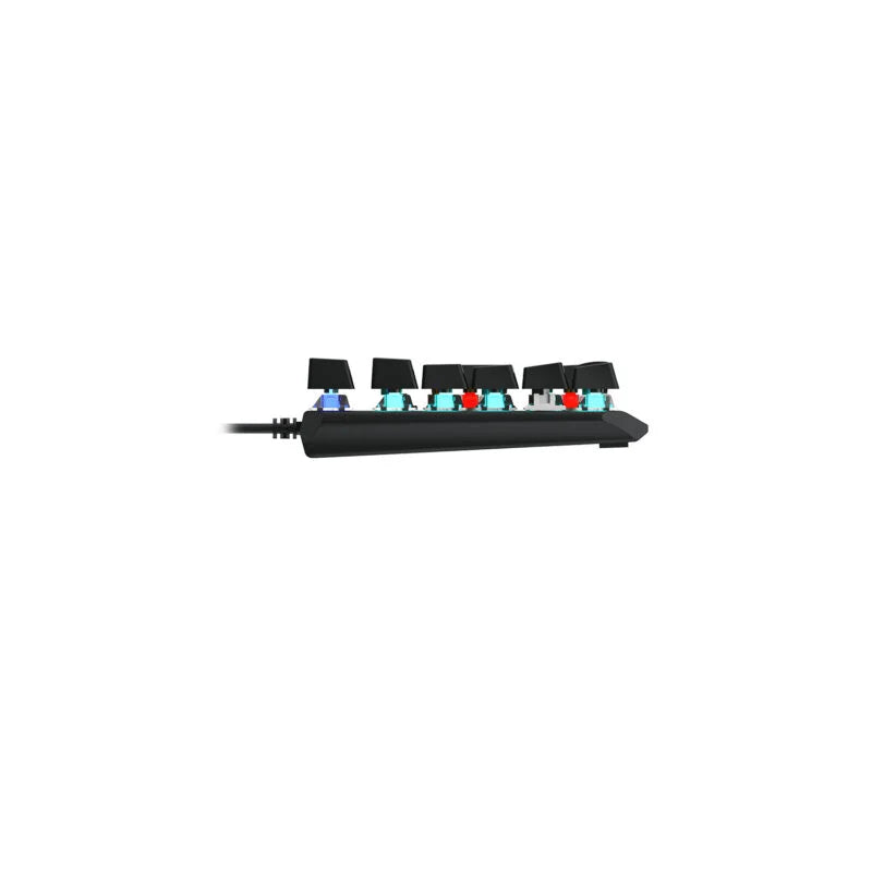 Lecoo GK301 USB Kablolu Red Switch Makro Tuş Atamalı RGB LED Aydınlatmalı Gaming Mekanik Türkçe Q Klavye Metalik Gri