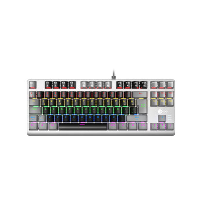 Lecoo GK304 USB Kablolu Red Switch Makro Tuşlu RGB LED Aydınlatmalı Gaming Mekanik Türkçe Q Klavye Siyah Ağırlıklı Siyah & Gri