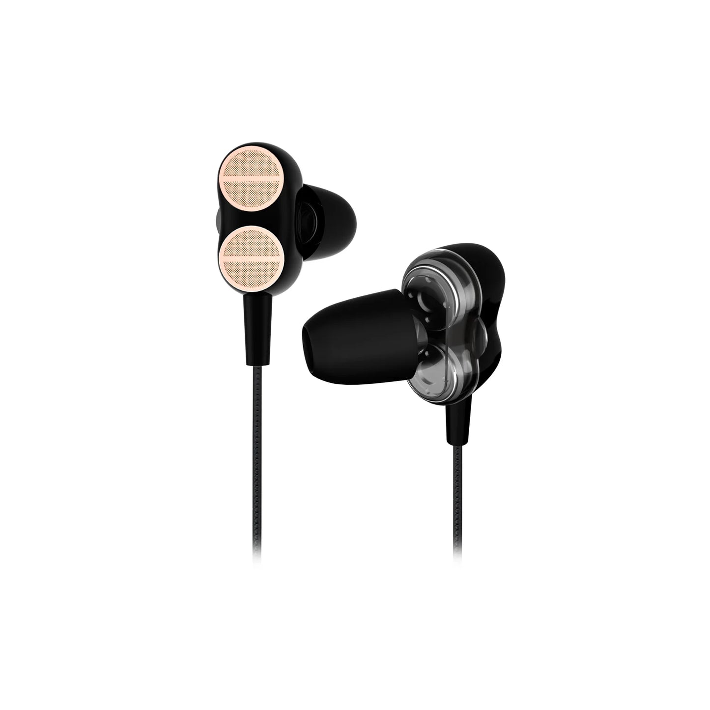 Lecoo EH102 Type-C Kablolu Kulak İçi Mikrofonlu Dual Driver Kulaklık Siyah