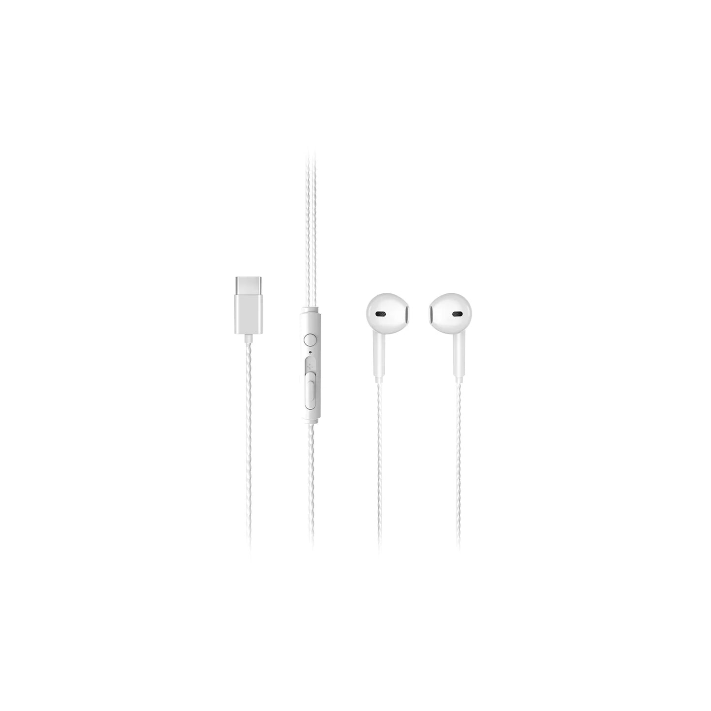 Lecoo EH104 Kablolu Type-C Kulak İçi Mikrofonlu Kulaklık Beyaz