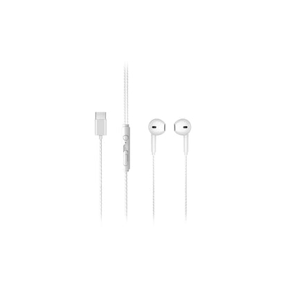Lecoo EH104 Kablolu Type-C Kulak İçi Mikrofonlu Kulaklık Beyaz