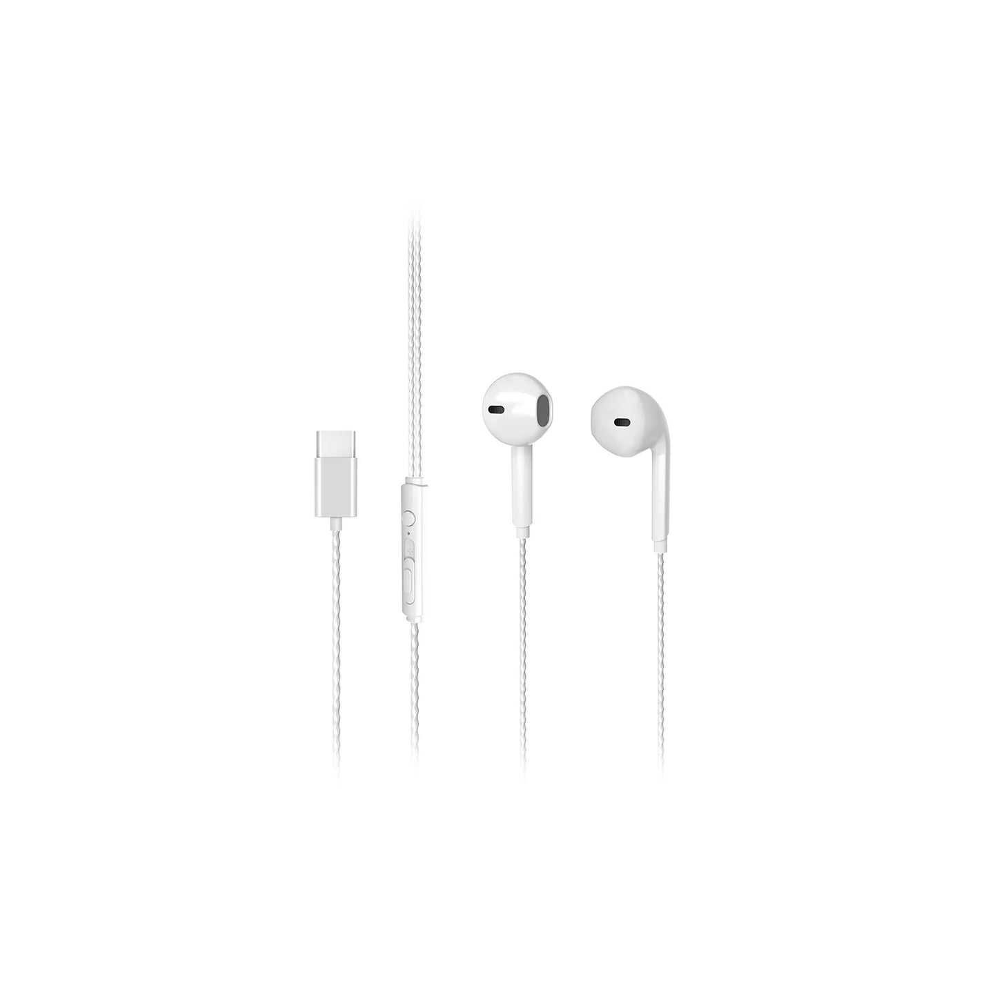 Lecoo EH104 Kablolu Type-C Kulak İçi Mikrofonlu Kulaklık Beyaz