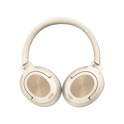 Lecoo ES208 Bluetooth 5.3 Kablosuz Mikrofonlu Kulak Üstü Kulaklık Krem