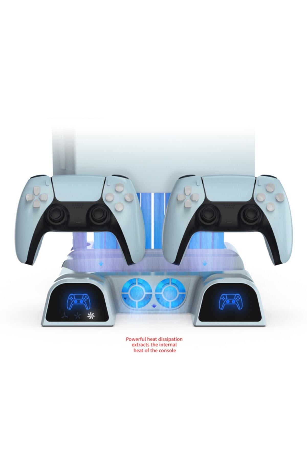Ps5 Çok Fonksiyonlu Dikey Soğutma Fanı Şarj Istasyonu Ile Disk Depolama Standı (hepsi Bir Arada )