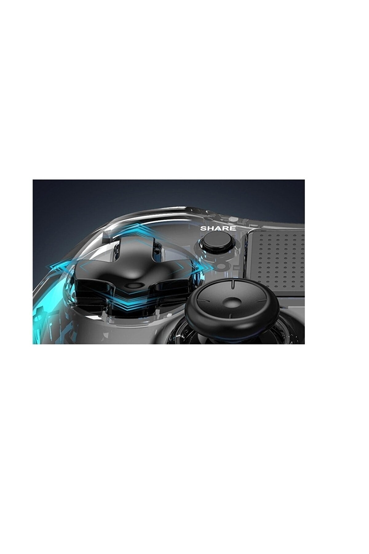 Ps-p05 Rgb Led Işıklı Ps4-ps3-tv-Apple Uyumlu iOS -pc Kablosuz Joystick Gamepad Oyun Kolu