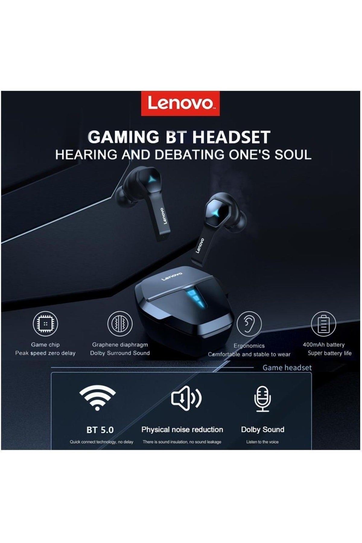 Hq08 B Game Tws Kablosuz Bluetooth Kulaklık
