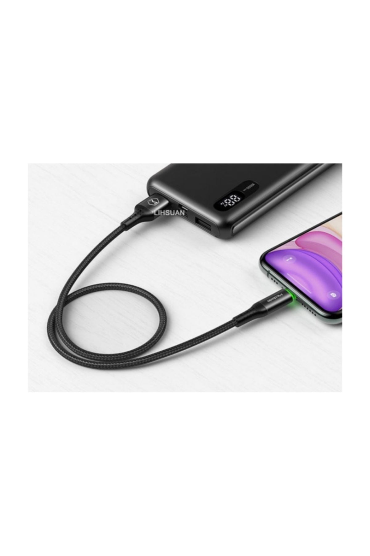Apple Uyumlu iPad  Serisi Akıllı Şarj&data Kablosu-siyah Mc-7410