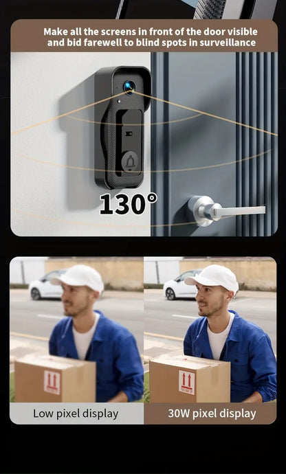 X6 Ekranlı Video Kapı Zili Kablosuz İnterkom Kamerası