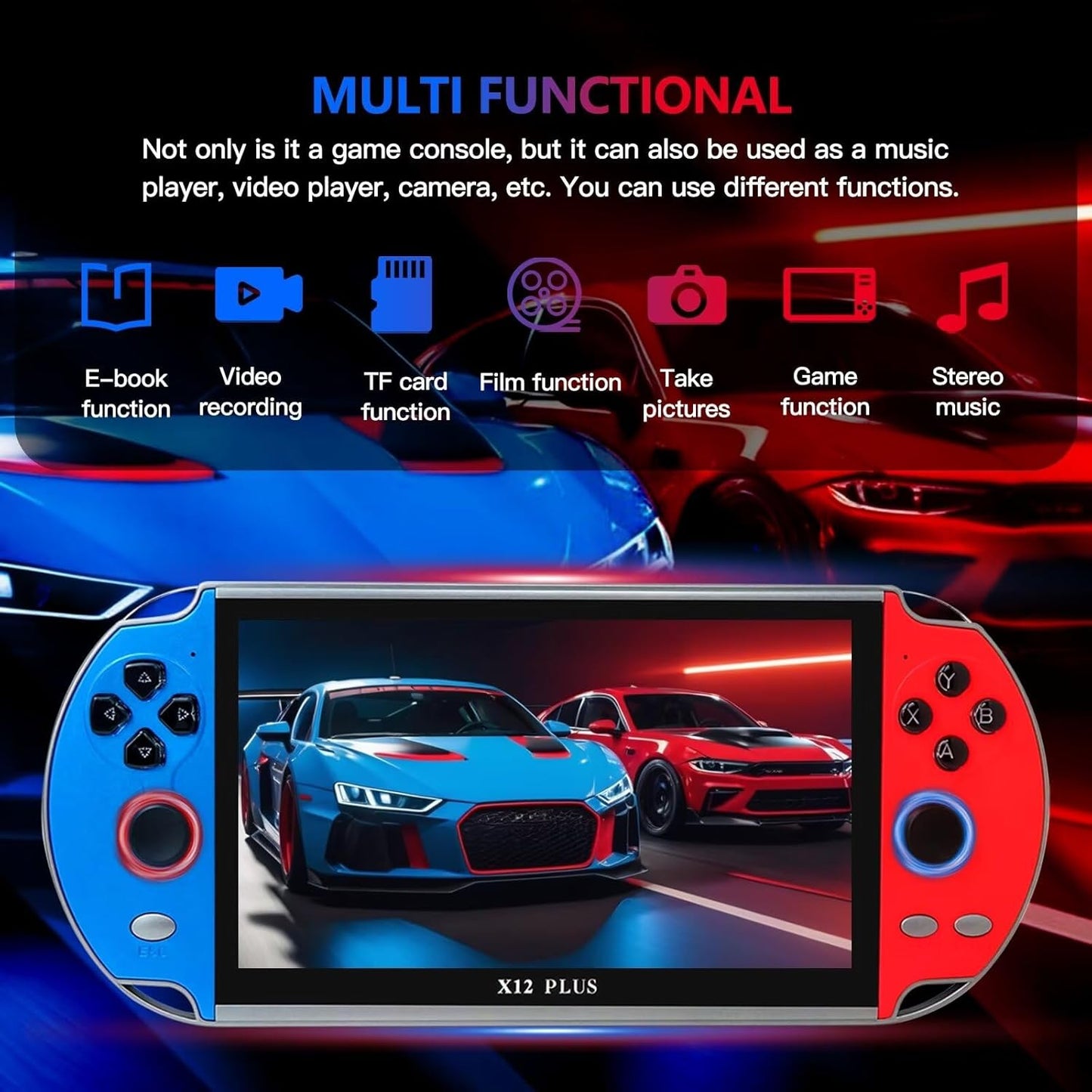 X12 Plus 16GB Rom 10.000+ Oyunlu 7 inç Atari