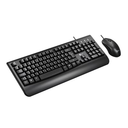 Lecoo CM105 USB Kablolu Türkçe Q Klavye & Mouse Set Siyah