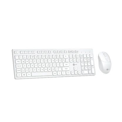 Lecoo KW201 Kablosuz Türkçe Q Klavye & Mouse Set Beyaz