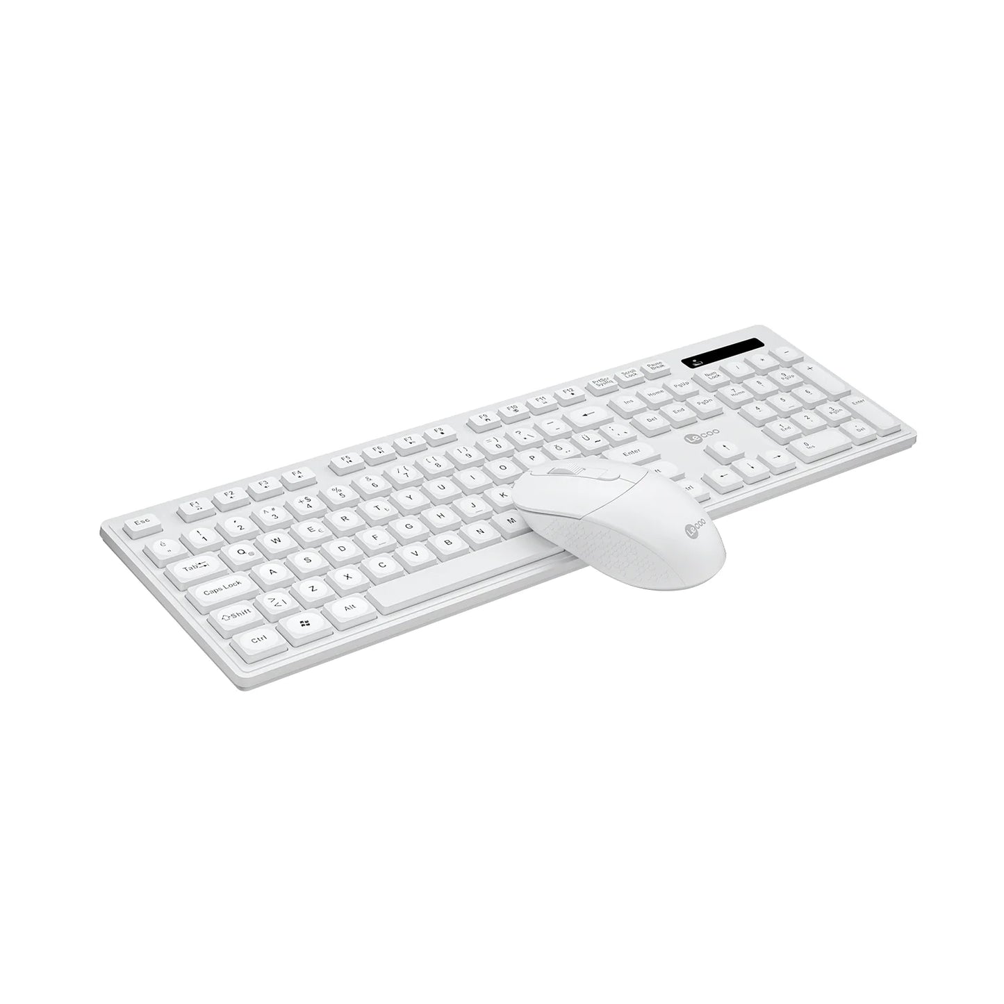 Lecoo KW201 Kablosuz Türkçe Q Klavye & Mouse Set Beyaz