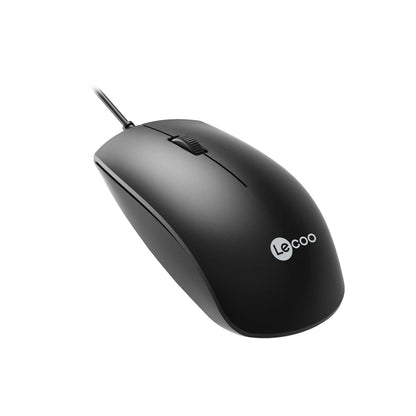 Lecoo MS100 USB Kablolu 1000 DPI 3 Tuşlu Optik Mouse Siyah