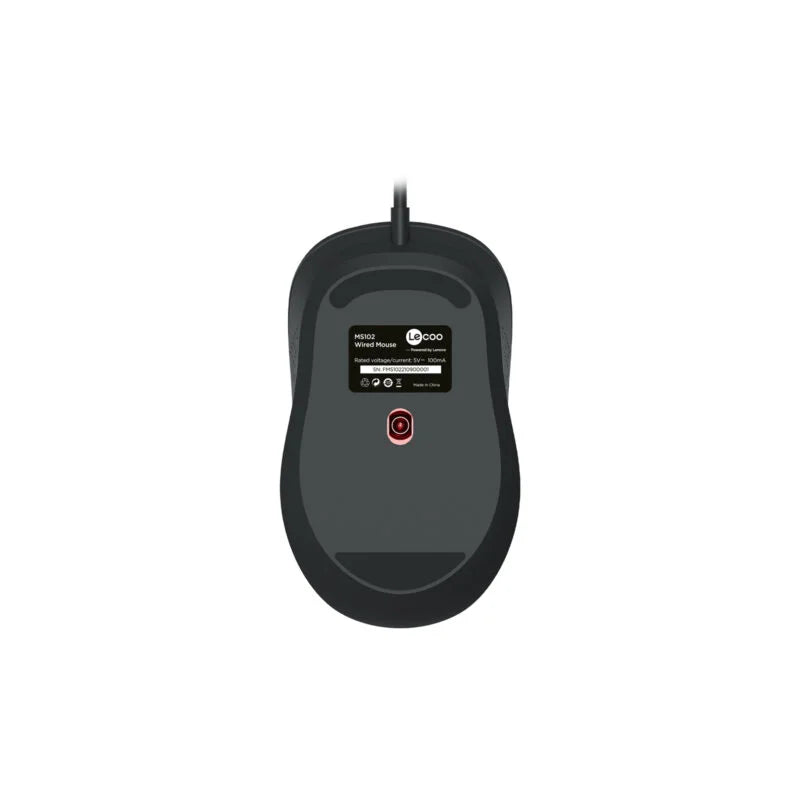 Lecoo MS102 USB Kablolu 2400DPI 4 Tuşlu Optik Mouse Siyah