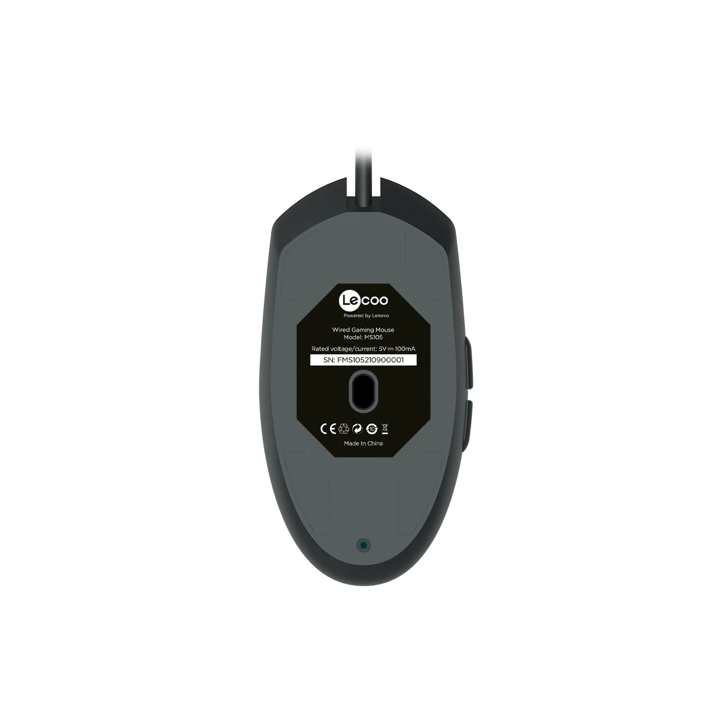 Lecoo MS105 Kablolu RGB LED Aydınlatmalı 3200DPI 6 Tuşlu Oyuncu Mouse Siyah