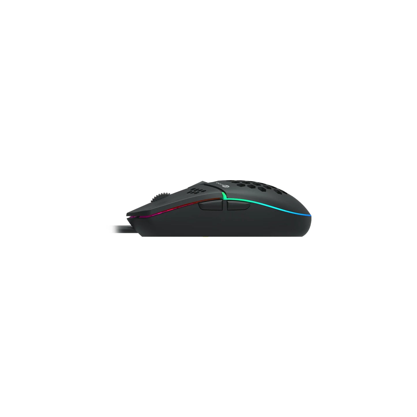 Lecoo MS105 Kablolu RGB LED Aydınlatmalı 3200DPI 6 Tuşlu Oyuncu Mouse Siyah