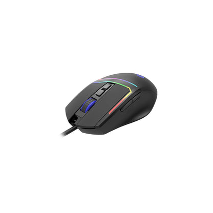 Lecoo MS106 Kablolu RGB LED Aydınlatmalı 3200DPI 7 Tuşlu Oyuncu Mouse Siyah