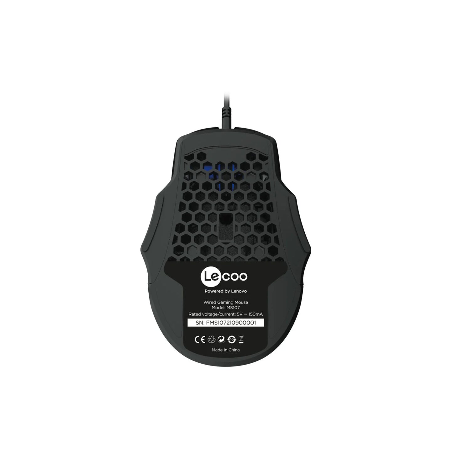 Lecoo MS107 Kablolu RGB LED Aydınlatmalı 3200DPI 7 Tuşlu Gaming Mouse Siyah