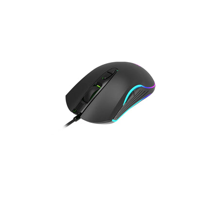 Lecoo MS108 Kablolu RGB LED Aydınlatmalı 6400DPI 7 Tuşlu Oyuncu Mouse Siyah