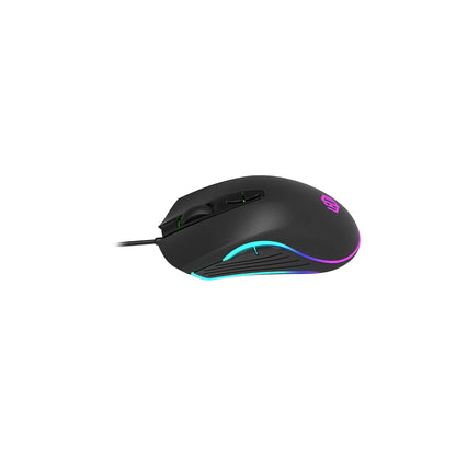 Lecoo MS108 Kablolu RGB LED Aydınlatmalı 6400DPI 7 Tuşlu Oyuncu Mouse Siyah