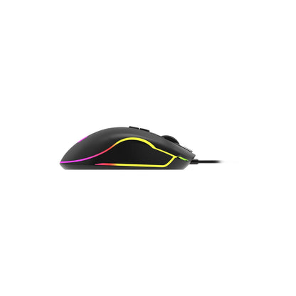Lecoo MS108 Kablolu RGB LED Aydınlatmalı 6400DPI 7 Tuşlu Oyuncu Mouse Siyah