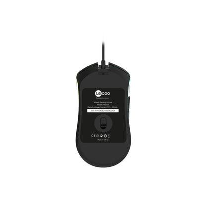 Lecoo MS108 Kablolu RGB LED Aydınlatmalı 6400DPI 7 Tuşlu Oyuncu Mouse Siyah