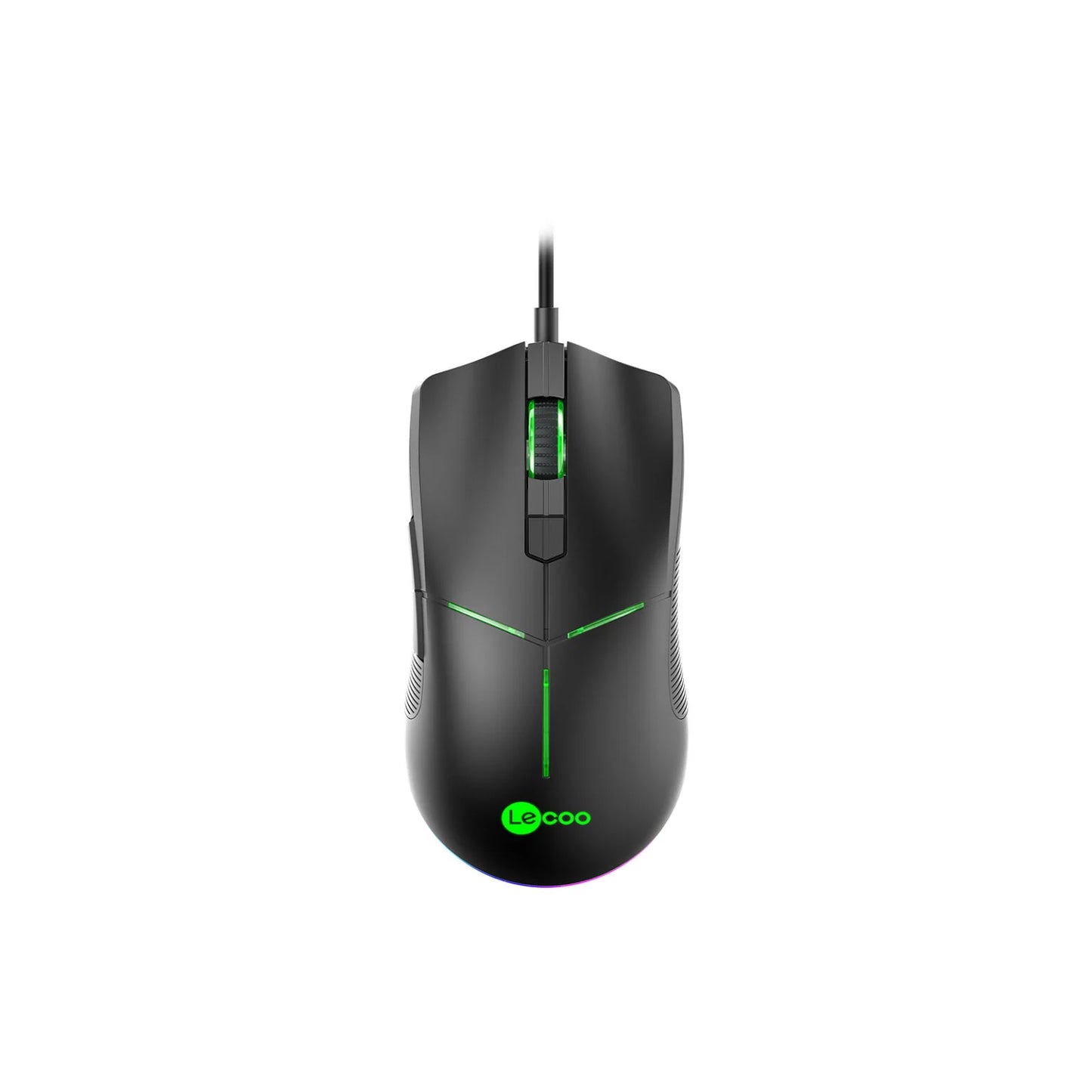 Lecoo MS109 Kablolu RGB LED Aydınlatmalı 6400 DPI 8 Makro Tuşlu Oyuncu Mouse Siyah