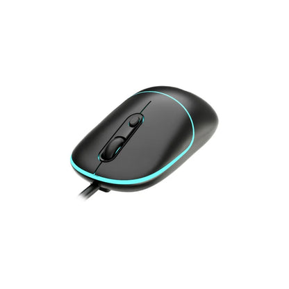Lecoo MS110 USB Kablolu RGB 2400DPI 4 Tuşlu Sessiz Click Optik Mouse Siyah