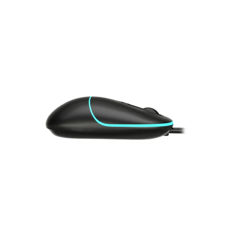 Lecoo MS110 USB Kablolu RGB 2400DPI 4 Tuşlu Sessiz Click Optik Mouse Siyah