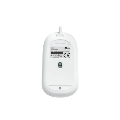 Lecoo MS110 USB Kablolu RGB 2400DPI 4 Tuşlu Sessiz Click Optik Mouse Beyaz