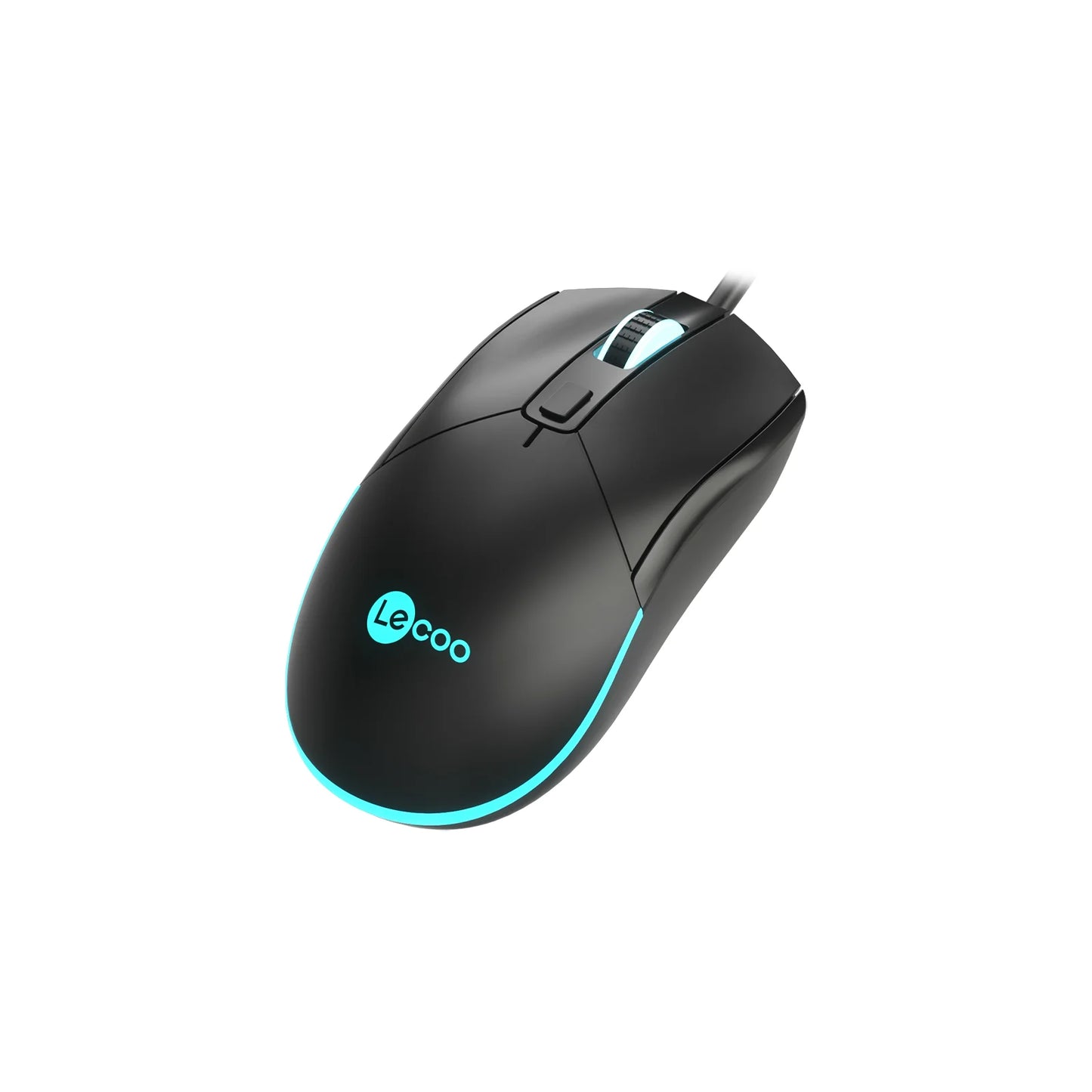 Lecoo MS120 USB Kablolu 2400DPI 4 Tuşlu RGB LED Aydınlatmalı Optik Gaming Optik Mouse Siyah